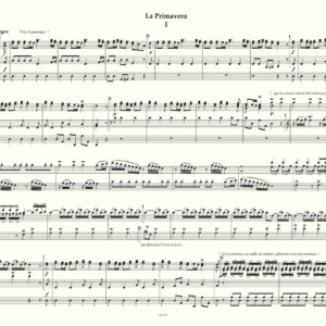 Vivaldi Printemps transcription pour orgue par R. Vergnet - Tournes de pages faciles